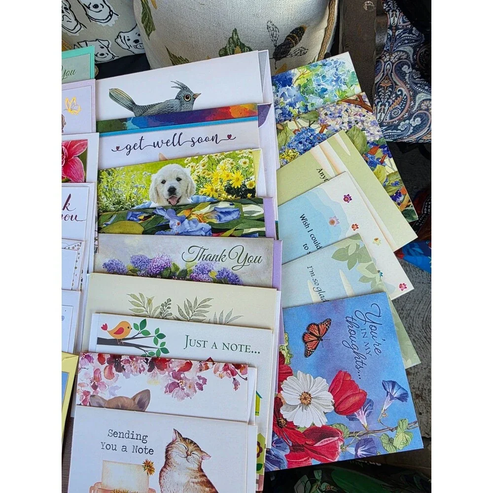 Mega Lot of 120 Greeting Cards All-Occasion Birthday Holiday Sympathy Envelopes